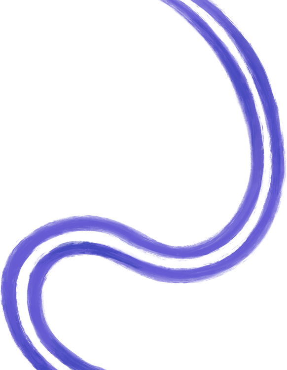 Textured Vibrant Violet Double Wave Stripe